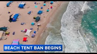 Beach tent ban now in effect in North Wildwood  Heres what you should know [upl. by Clayborne]