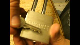 Guard Security Padlock Single Pin Picked [upl. by Aipotu]