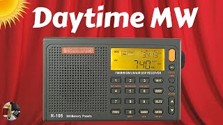 Sihuadon R108 Amber Edition Shortwave Radio Daytime MW [upl. by Cirnek723]