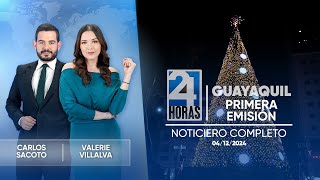 Noticiero de Guayaquil Primera Emisión 041224 [upl. by Roche]