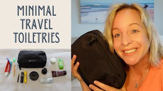 WHATS IN MY MINIMALIST TRAVEL TOILETRY BAG  Pack Less amp Bring What You Need [upl. by Leesen433]