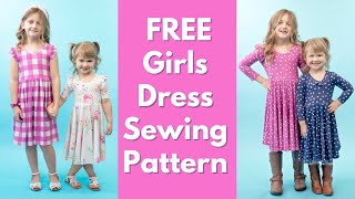 Free Girls Dress Sewing Pattern – The Madeline Dress [upl. by Olcott328]