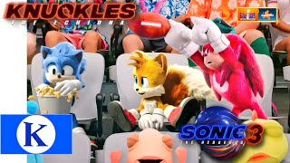 Sonic Tails amp Knuckles At Nickelodeons Super Bowl LVIII Telecast [upl. by Zap]