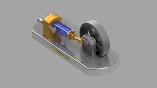 Autodesk Inventor Druckluftmotor Animation [upl. by Adaran833]