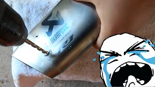 Cutting open a 1250 Akrapovic motorcycle exhaust [upl. by Nauhs]