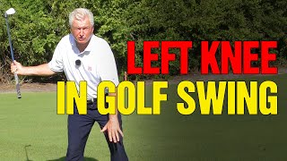 Left Knee In The Golf Downswing COPY THIS MOVE [upl. by Ellenwad]