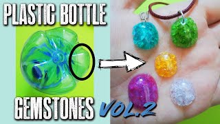 DIY Translucent Plastic Bottle Gemstones  No Resin [upl. by Whitnell633]