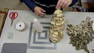 How to Make a Ribbon Christmas Tree Tutorial [upl. by Nywnorb]