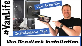 Installing Van dead locks  Milenco  Thule  Camper RV Motorhome Security Anti theft [upl. by Hauser]