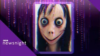 Momo Challenge The viral hoax  BBC Newsnight [upl. by Uyekawa]