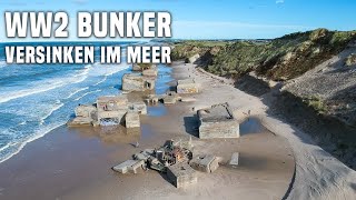 Lost Place in Dänemark Die WW2Bunker von Løkken versinken im Meer [upl. by Ullyot]