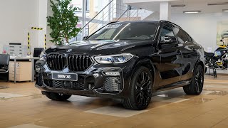 2021 BMW X6 G06 30d 286 Hp xDrive Black Sapphire Metalic Visual Review [upl. by Vanda]