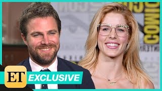 Arrow Final Season Stephen Amell Reveals If Emily Bett Rickards Will Return Full Interview [upl. by Alverta]