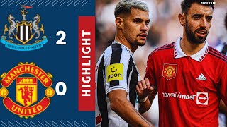 Newcastle united vs Manchester united 20 highlights [upl. by Ahsilad393]