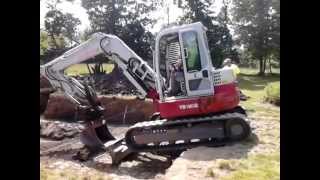 Mini Excavator Takeuchi TB180 Rookie First year [upl. by Ecyoj]