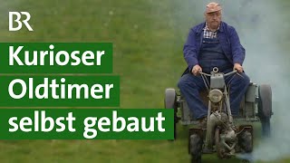 Selbst gebaut Einachser Landmaschine Marke Eigenbau vom Bastler Oldtimer Traktor  Unser Land  BR [upl. by Althee]