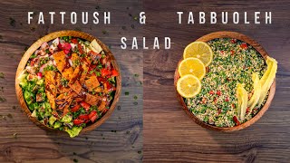 Arabian salads  fattuosh amp tabbuoleh salad [upl. by Doxia698]