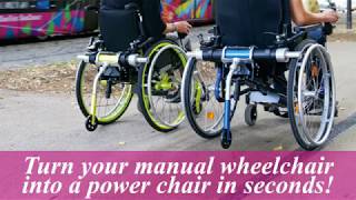 Turn your manual wheelchair into a powerchair in seconds with Light Drive [upl. by Sioux595]