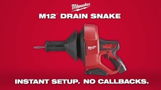 Milwaukee® M12™ Drain Snake [upl. by Naujaj508]