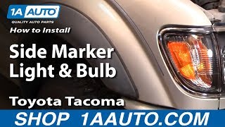 How to Replace Corner Light 0104 Toyota Tacoma [upl. by Arriec50]