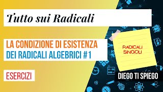 LA CONDIZIONE DI ESISTENZA DEI RADICALI ALGEBRICI radicali singoli [upl. by Aibsel]