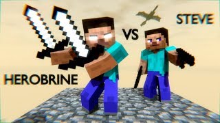 Steve vs Herobrine Full animation [upl. by Acirrej204]