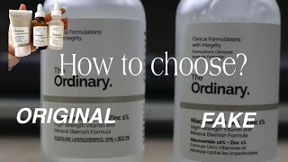 The Ordinary fake vs original Alert  fake vs original side by side comparison fakevsoriginal [upl. by Yllek]