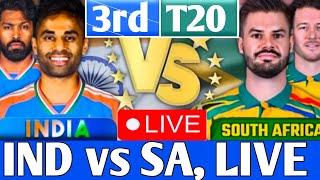 India vs South Africa 3rd T20 live  IND vs SA live stream  cricket today live [upl. by Draillih656]