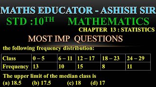 the following frequency distributionThe upper limit of the median class isa 185 b 175 c 18 [upl. by Pavlov853]