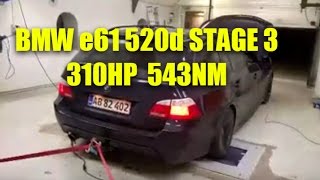 BMW e61 520d 310hp Stage 3 [upl. by Narah749]