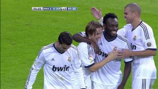 La Liga  Gol de Modric 30 en el Real Madrid  Real Zaragoza  03112012  J10 [upl. by Modeste122]