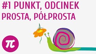 Punkt odcinek prosta półprosta 1  Proste i odcinki [upl. by Inava]