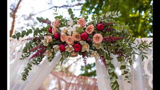 How to Make a Flower Swag for a Wedding Arch [upl. by Leinahtam]