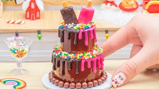 Amazing 🍫 Melt Chocolate Cake Decorating Tutorials  How To Make Mini Cake From Melt Chocolate ASMR [upl. by Atinid]