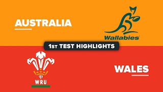 HIGHLIGHTS  AUSTRALIA v WALES  July Internationals 2024  First Test [upl. by Strohben844]