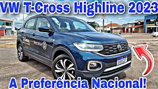 VW TCross Highline 250 TSI 2023  Tem Motor Tem Tecnologia E Tem Segurança Vale a Pena Levar [upl. by Anella]