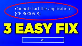 💿 FIX PS4 ERROR CE300058  CANNOT START APPLICATION [upl. by Cave]