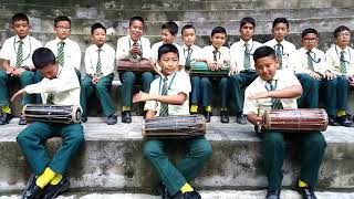 YOUNG PERCUSSIONISTS OF GYANODAYA  Promoting Nepali Folk Musical Instruments [upl. by Yalahs]