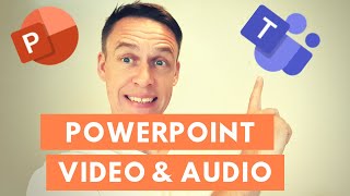 How to play a video from PowerPoint with audio in Teams [upl. by Anole284]