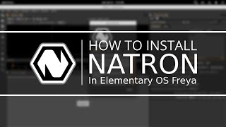 How to Install Natron in Elementary OS Freya [upl. by Gnilrac]