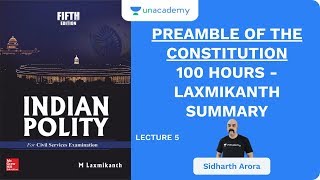 L5 Preamble of The Constitution  100 Hours  Laxmikanth Summary  UPSC CSE 2020  Sidharth Arora [upl. by Willy]