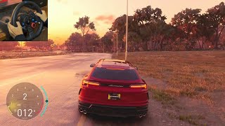 Lamborghini URUS  The Crew Motorfest G29 Wheel Gameplay [upl. by Naujud]