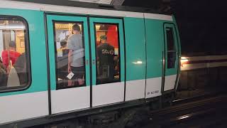 Paris Metro Line 2 Train  Blanche [upl. by Lienaj]