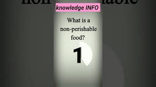 what is a non perishable food [upl. by Voltz]