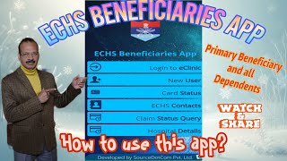 ECHS Beneficiaries App  How to Register ECHS Beneficiaries App  Appointment Self and Dependents I [upl. by Einnos]