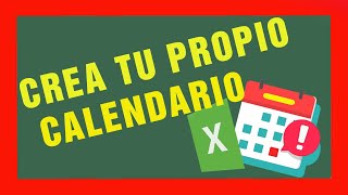 ðŸ’¹Como crear un CALENDARIO ðŸ“… en Excel paso a paso2022 [upl. by Lertnahs]