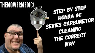 STEP BY STEP HONDA GCV 160 CARBURETOR CLEANING THE CORRECT WAY [upl. by Addison]