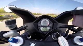 Suzuki SV 1000 S K3 Acceleration amp TopSpeed [upl. by Oakleil]