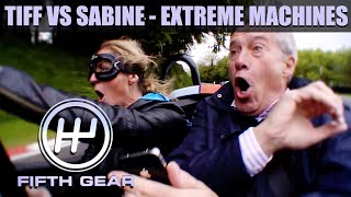 Tiff VS Sabine Schmitz in Extreme Machines  Fifth Gear Classic [upl. by Aztiraj40]