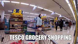 SHOPPING AT TESCO EXTRA STORE  London Supermarket Grocery Shopping Tour [upl. by Ahseer950]